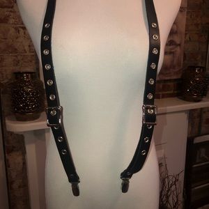 Jakimac leather suspenders